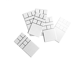 Mini Kärtchen 1st. 47x24 250gr. weiss für Kartentasche