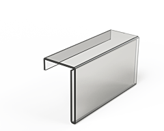 H-displ preishalter "U" label 50mm für Holzboden 10/22/30