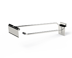 Abhängeträger + halter für preisschild (Chroom) x100 pc