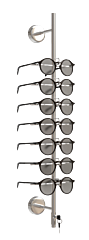 Presentationsstange für 12 Brille + schliessung